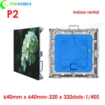 

alibaba express 8pcs/lot P2 Indoor led screen panel new design P2 1/40 scan rental Full color led display screen P2.5 P2