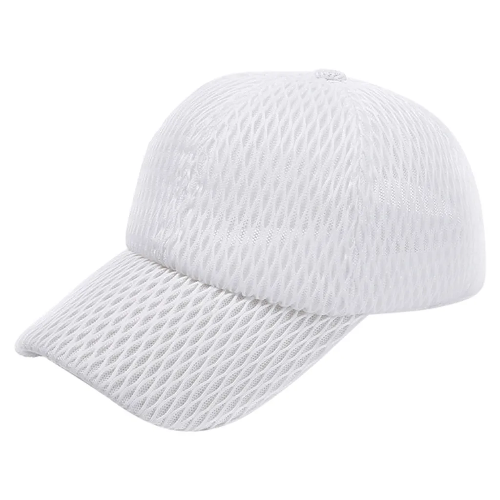 2019 de cola de caballo de sombra de las mujeres de los hombres de verano malla sombreros de deporte Casual ajustable gorras Gorra de Baseball #