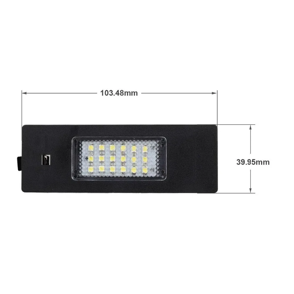 2 шт. Canbus 18SMD светодиодный номерной знак светильник комплект для Alfa Romeo 147 156 159 166
