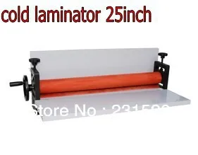 Manual cold roll laminator laminating machine 650mm width 25inch