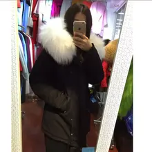 Элегантные и удобные Mr Black куртка лозы из искусственного меха внутри с мехом енота короткая Парка женская зимняя миссис меха пальто