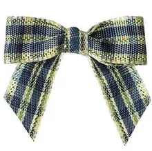 600pcs Handmade Flower of Scotland Tartan Ribbon Bows
