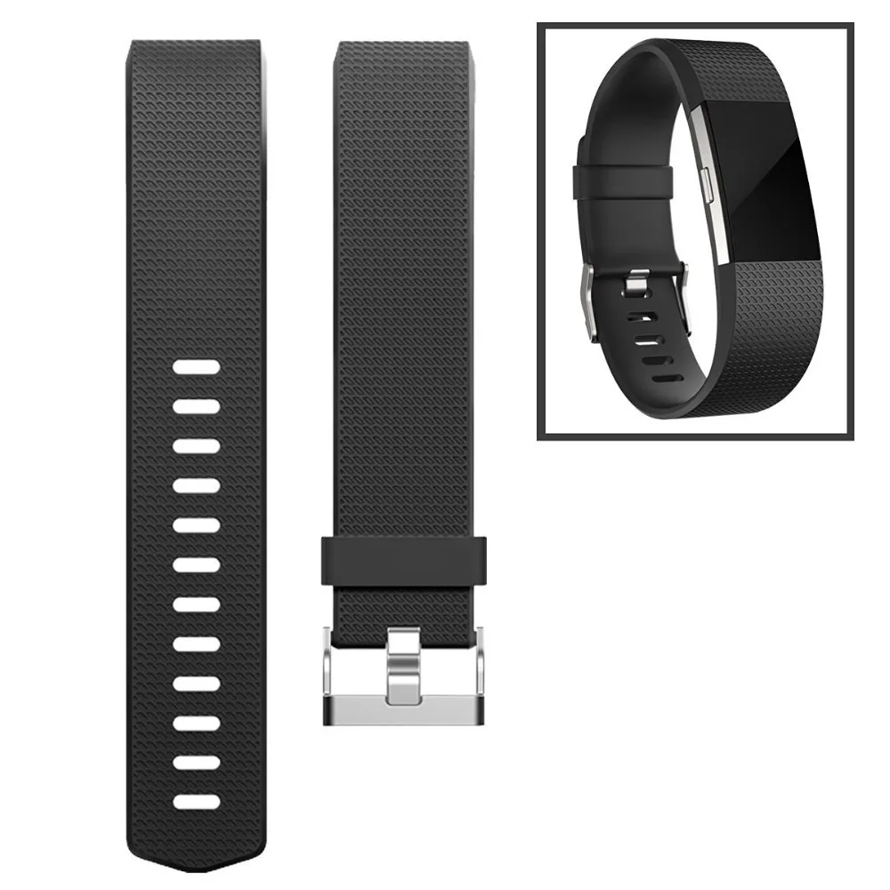 Прочный смарт-браслет запасные части для Fitbit Charge 2 ремешок для Fit bit Charge2 Гибкая повязка на запястье узор кожаный браслет