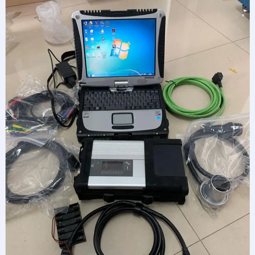 

newest mb star c5 sd connect with 2019.07 software super ssd installed in cf19 laptop ready to use mb star diagnosis