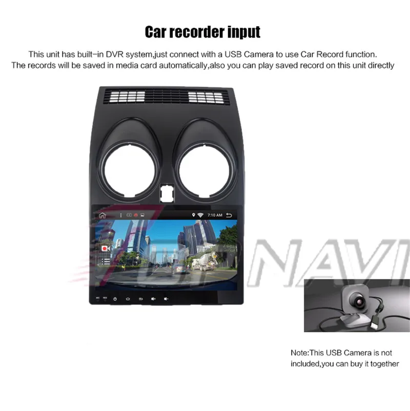 1din For Nissan Qashqai 2010