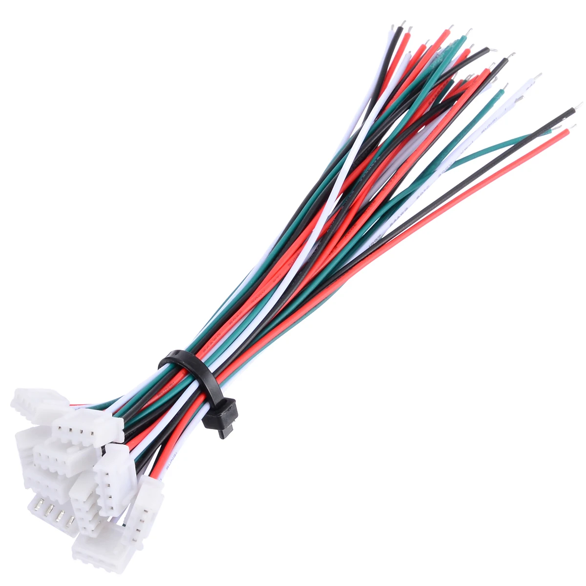 10 Set Mini Micro JST XH 2.54mm 4 Pin Connector Plug With 24AWG 1007 Wires 150mm Length