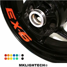 k-sharp 8 X CUSTOM INNER RIM DECALS WHEEL Reflective STICKERS STRIPES FIT KAWASAKI EX-6 k-sharp 8 X CUSTOM INNER RIM DECALS WHEEL Reflective STICKERS STRIPES FIT KAWASAKI EX-6