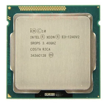 Intel Xeon E3 1240 v2 E3 1240 V2 8 м Кэш 3,40 ГГц SR0P5 LGA1155 E3 1240 ...