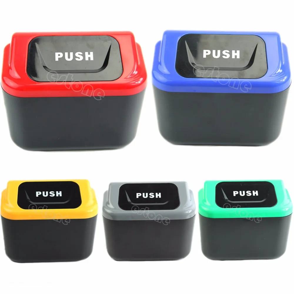 

Car Organizer Mini Auto Car vehicle Trash Rubbish Can Garbage Dust Case Holder Box Bin #50JA#