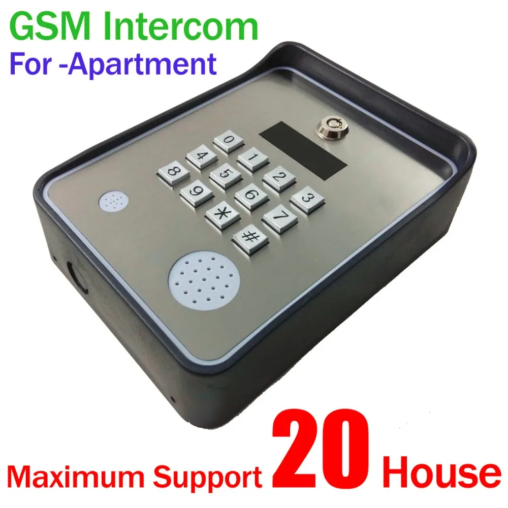 Brand New Code / Keypad Wireless GSM audio Door Phone Intercom for Smart SMS Door lock remote release and SMS alarm