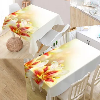 

Custom Orchid Table Cloth Oxford Rectangular Waterproof Oilproof Table Cover Wedding Tablecloth #QAZ98K