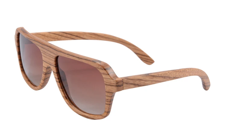 Чисто ручной работы, деревянные солнцезащитные очки, Для женщин Для мужчин Брендовая Дизайнерская обувь поляризованные солнцезащитные очки с деревянной оправой, Oculos De Sol 6043 - Цвет линз: big zebra brown