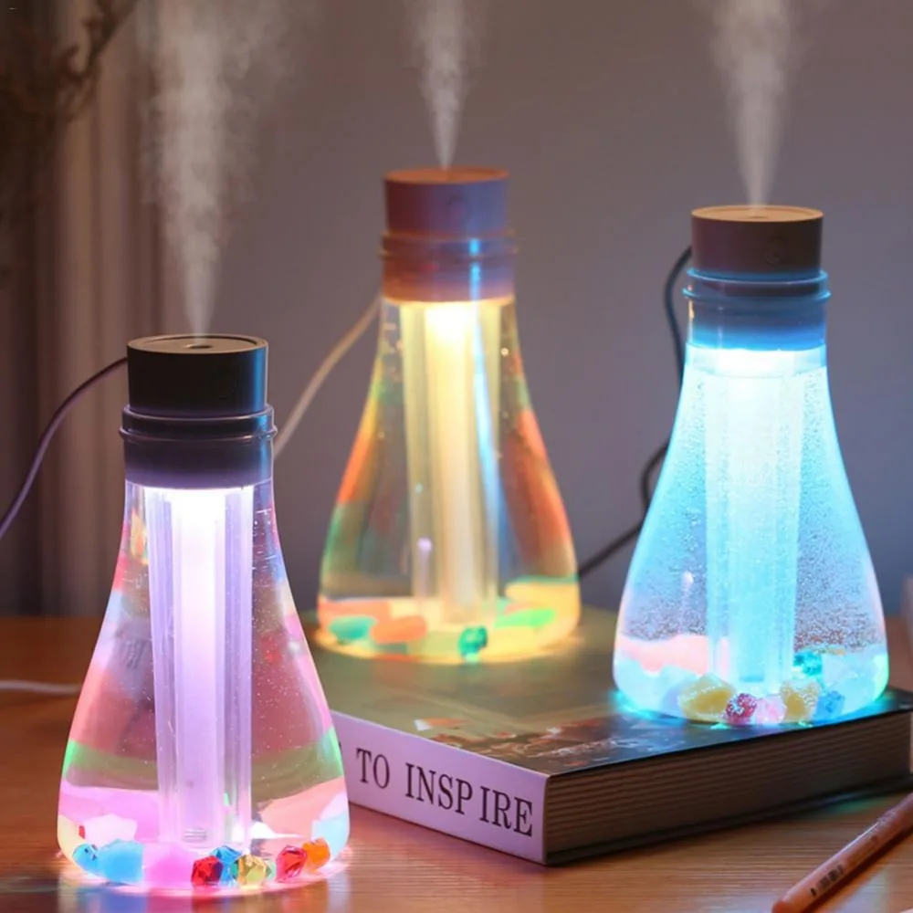 

500ml USB Night Light Promise Bottle Humidifier Ultrasonic Aroma Air Diffuser Purifier Atomizer diffuser difusor de aroma