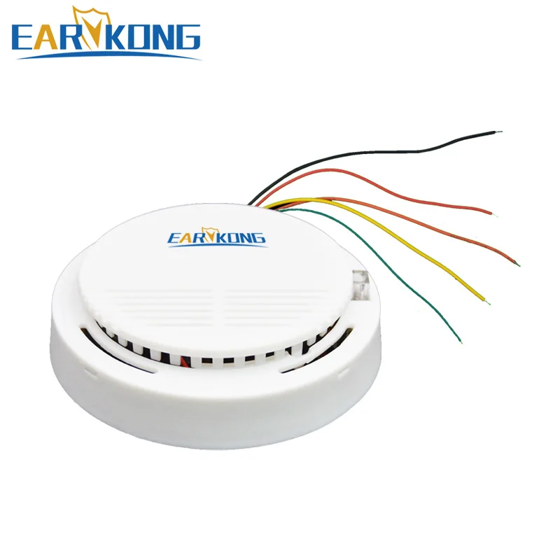 Earykong проводной детектор дыма электронный дым сенсор для дома охранной GSM/wi fi/Другое сигнализации системы