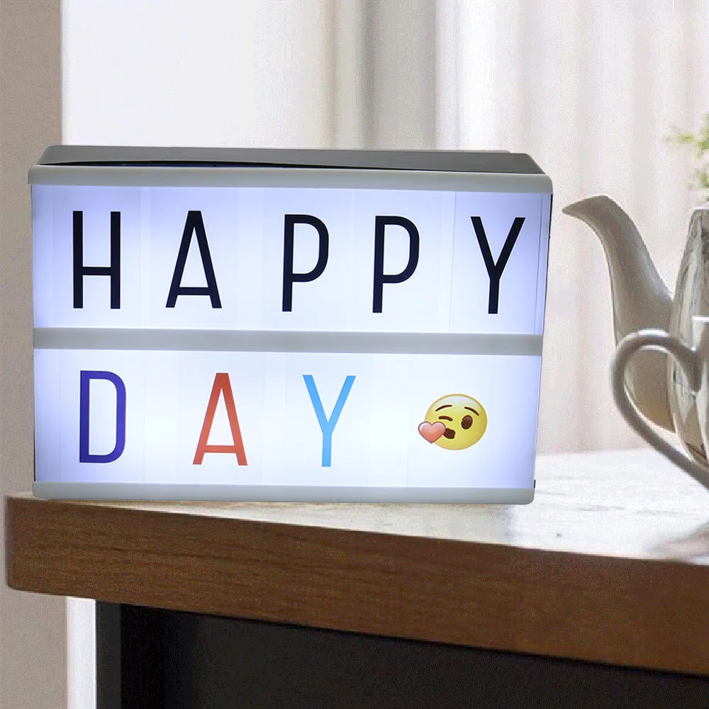 

1 Set of Colour Emoji Letters FOR A4 A5 CINEMATIC Light Up Sign Cinema Lightbox 84pcs/126pcs/