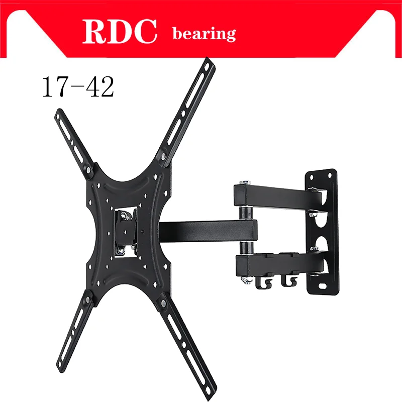 Support 25KG Retractable Full Motion TV Wall Mount Bracket Wall Stand Adjustable Mount Arm Fit for Plasma Flat LED TV 17