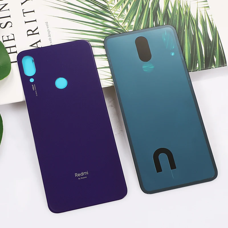 Для Xiaomi Redmi Note 7, стеклянная крышка батареи, Крышка корпуса, замена, запасные части для Redmi Note 7 pro с клеем