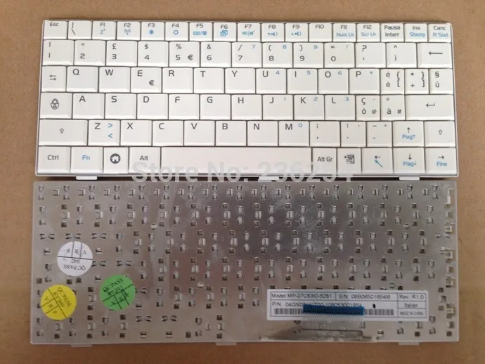 

New IT Italian keyboard for ASUS EPC EeePC 700 701SD 900 900A 900HD 901 IT Italian white Laptop keyboard