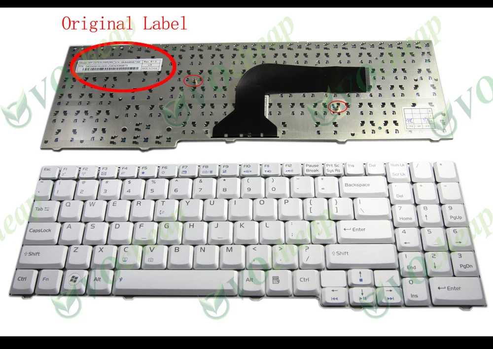Новая клавиатура для ноутбука ASUS M50 M70 X55S X55Sa X55Sr X55Sv X57 X70 X71 G50 G70 G70G G71 G71G серебристая