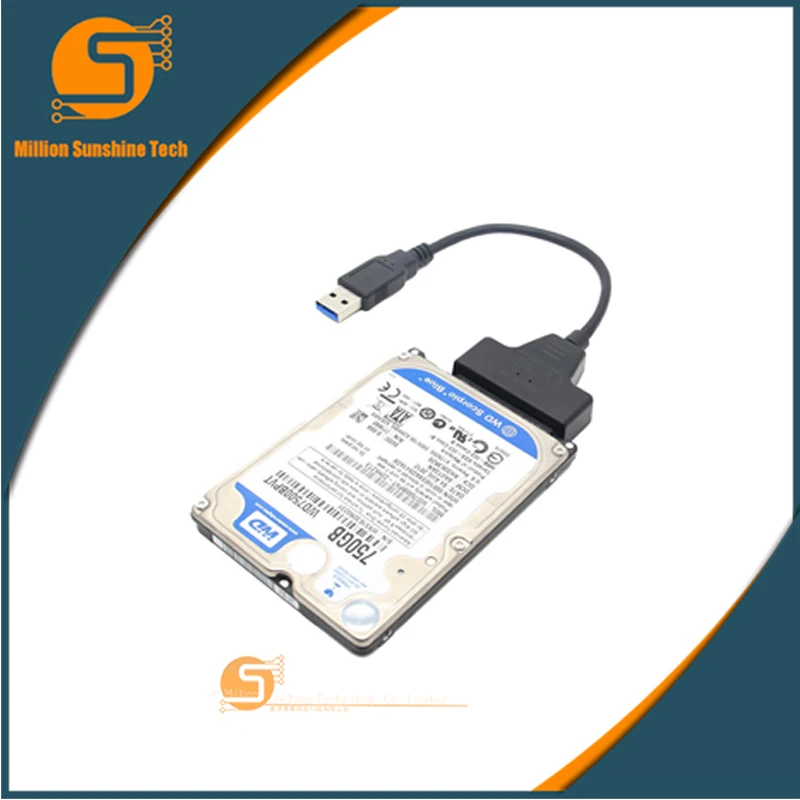 

USB 3.0 To SATA Cable USB3.0 To 22Pin SATA Adapter Support 2.5" External SSD / HDD / Notebook/Raspberry Pi