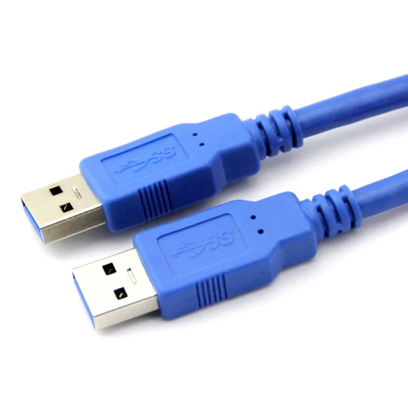 2019 فائقة السرعة USB 3.0 وذكر نوع إلى نوع وذكر تمديد مزامنة بيانات الحبل كابل الأزرق ل المبرد قرص صلب USB3.0 كابل بيانات