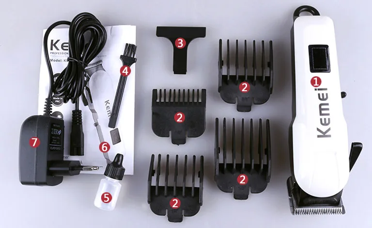Электрический набор для стрижки волос перезаряжаемый беспроводной триммер для волос Машинка для стрижки волос Бритва Лезвие салон парикмахерские инструменты