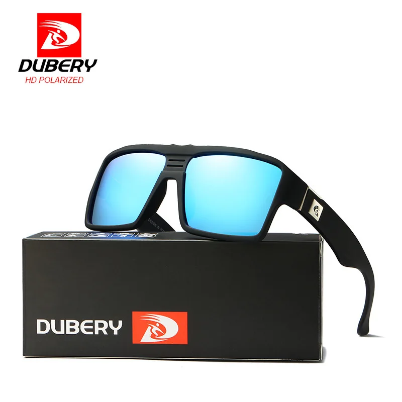 

DUBERY Sunglasses Men Polarized 2019 UV400 High Quality Men Retro Square Sport Sun Glasses For Women Driving Luxury Brand Design