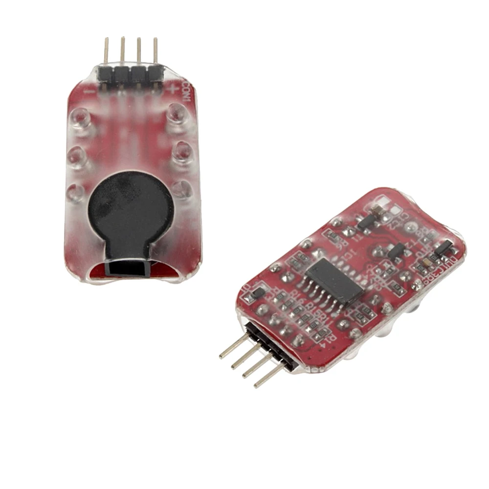 

7.4V-11.1V 2S-3S Lipo Battery low voltage Alarm Buzzer Speaker LED Indicator