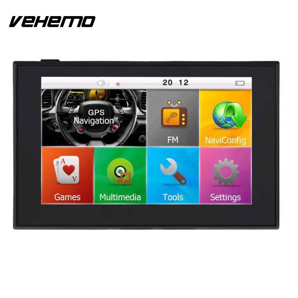 

Vehemo GPS Navigator Auto Navigator Car GPS Navigation 8GB 5Inch Smart Game Player FM Radio Automobile 800MHZ Universal