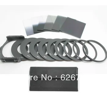 

New 6pcs ND2 ND4 ND8 Gradual ND2 4 8 Filter Set + 9pcs Ring Adapter for Cokin P with track number