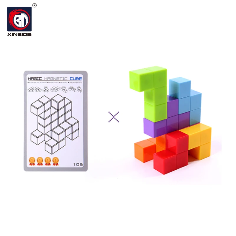 Puzzle Cube Magnétique ABS 3x3x3, Blocs De Construction, Anti