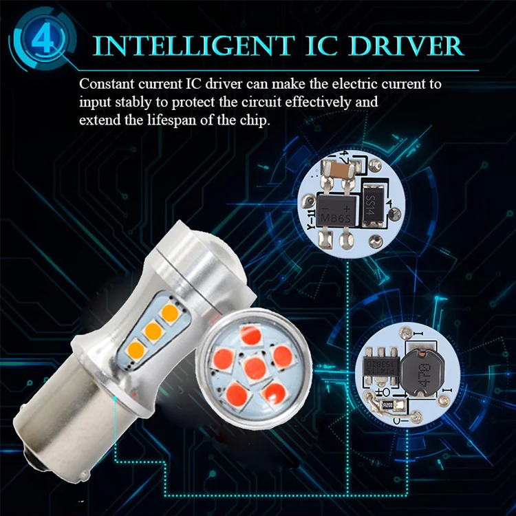 30X p21W BA15S 5 W P21/5 W СВЕТОДИОДНЫЙ Автомобильный 1157 BAY15D светодиодный красная лампочка стоп-сигнал для тормоза DRL задний фонарь желтый 6000 K белый Янтарный