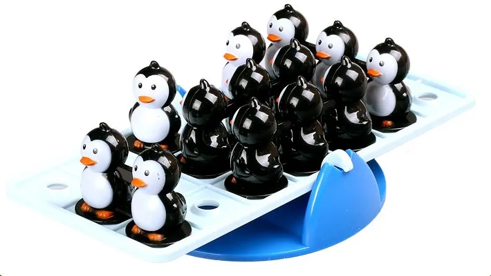 

Cartoon-penguin balance pass game seesaw puzzle toy parent-child interaction