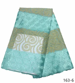 

Green African French Lace Fabric High Quality African Tulle Lace Fabric For Wedding Embroidery French Lace Fabric163
