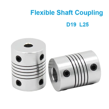 

1PC Aluminium Alloy Shaft Coupling Flexible Coupling OD 19x25mm Motor Jaw Shaft Coupler 6/8/10mm