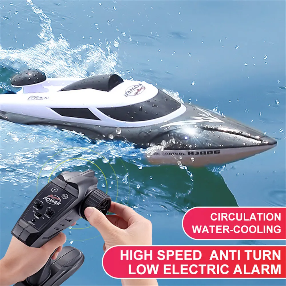 

Remote Control 2.4G 4CH 180 Flip Waterproof 35Km/h High Speed Racing RC Boat RC Speedboat model ship Kids Gift Toy 200m Control