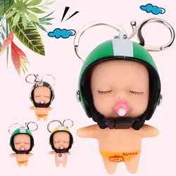 Кукла в шлеме игрушка на кольцо для ключей для Ринне многоцветный Декор Модель Коллекция красивый декор игрушка DIY подарок спящего ребенка