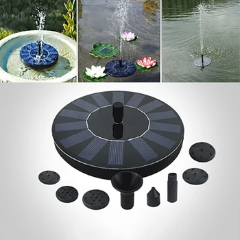 

1PC Outdoor Solar Powered Floating Bird Bath Water Fountain Pump Garden Pond Pool Floating Solar Garden Pool