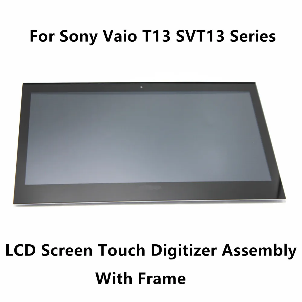 Сенсорный экран дигитайзер стекло ЖК-дисплей в сборе+ рамка для sony Vaio SVT1313X9RS SVT131A11L SVT131A11V SVT131B11L SVT1313Z1RS