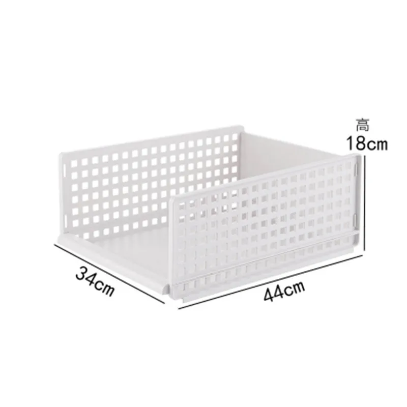 Стеллаж для хранения для отделки одежды пластиковый многоуровневый разделитель ящик для одежды складной шкаф домашняя организация и хранение
