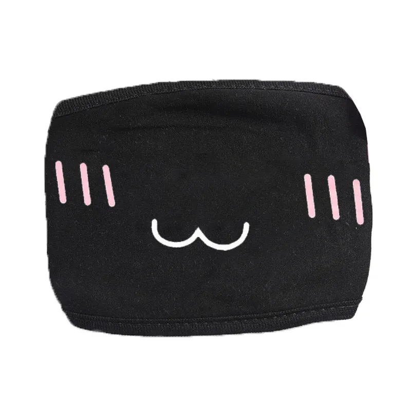 Child Like Mouth Mask Dark Anti Dust Cool Mask Cartoon Mouth Muffle Face Mask Emoticon Masque Masks For Gifts for Children's Day - Цвет: Серебристый