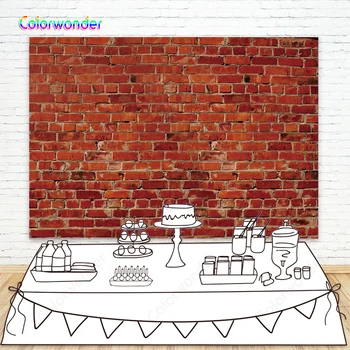 

Photography Background Red Vintage Brick Wall Coustom Backdrops for Photo Booth Studio Outerdoor Activities Youtube Viodeo Prop