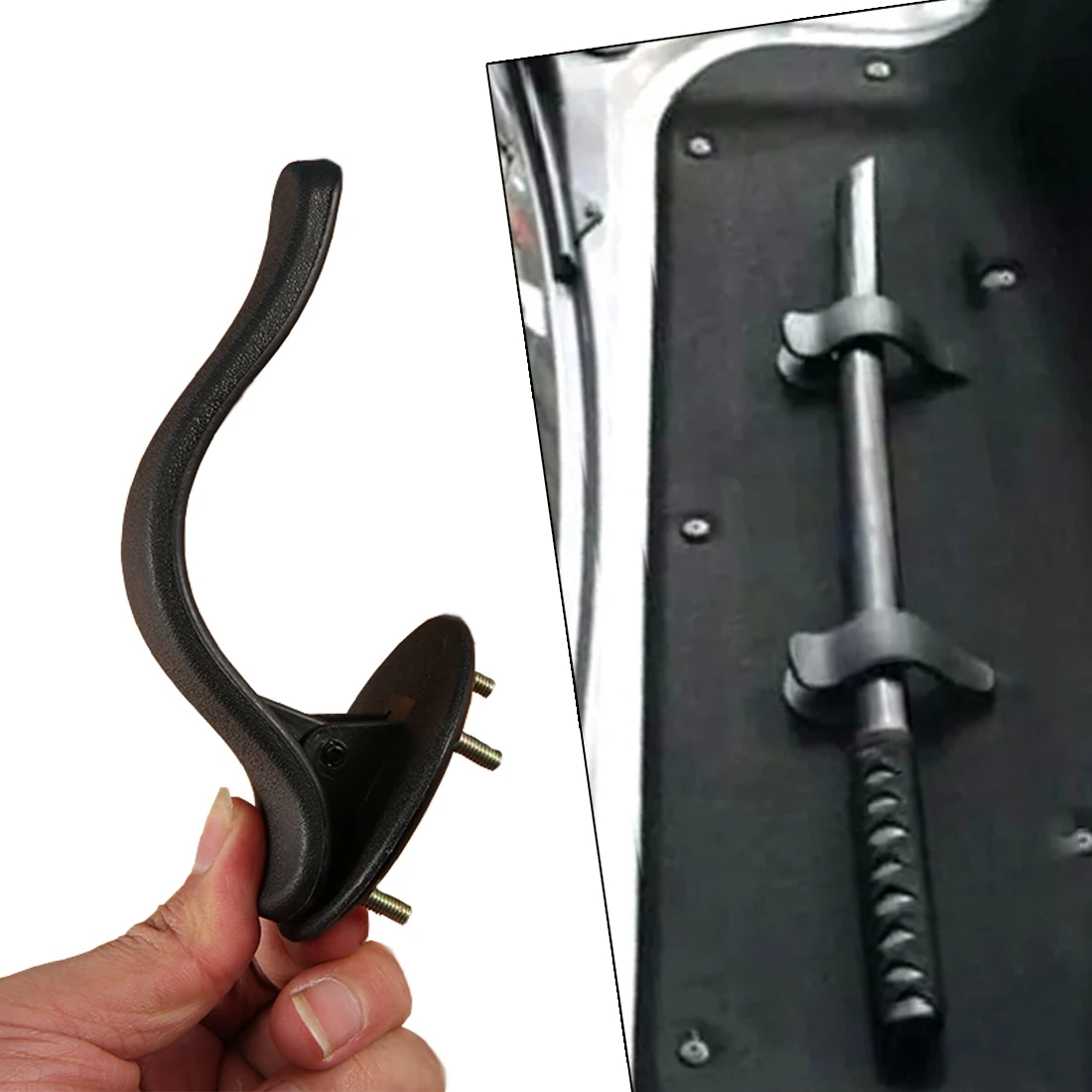 Baratos Dewtreetali útil unids 2 piezas para maletero de coche soporte de montaje soporte de paraguas gancho de Clip Interior moda multifuncional accesorio de sujeción