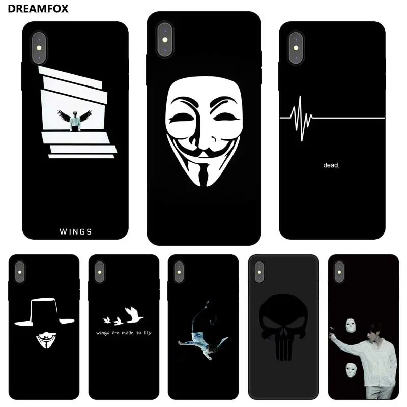 N271 черный и белый Силиконовый чехол для Apple iPhone 11 Pro XR XS Max X 8 7 6 6S Plus 5 5S SE |