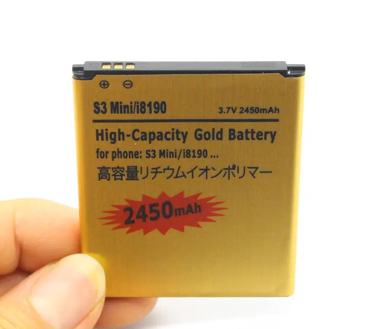 10 шт./лот 2450 мАч EB425161LU Золотой Сменный аккумулятор для Samsung Galaxy S3 SIII MINI I699 S7562 S9920 I8190