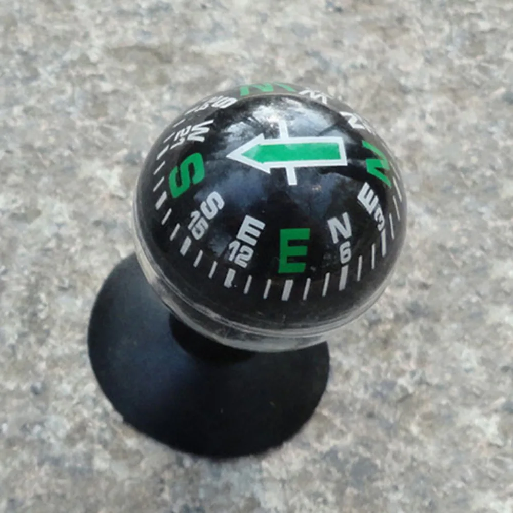 Мини Черный Гибкий навигационный пластиковый корпус шаровой компас приборная панель Лодка Грузовик всасывающий Карманный компас
