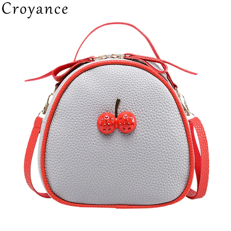 

Croyance Fashion Purse and Handbags Shell Shape Mini Shoulder Bags Crossbody Clutch Small Women Bag Cherry Decor