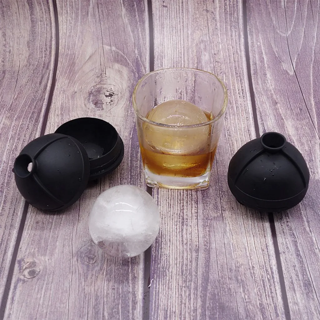 Creative Silicone Whiskey Ice Cube Ball Maker Mold Sphere Mould Party Bar Tray creative kitchen tool cuisine outils accessoires