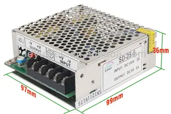 

24V output 9.2-18V input 25W DC DC converter single output switching power supply approved CE ROHS