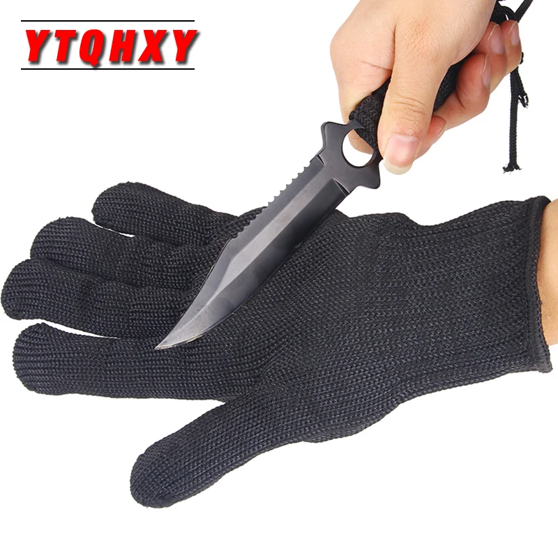 

YTQHXY Fishing Gloves Anti-cut Anti-slip Outdoor Hunting Cut Resistant Protective Knife Hand Protection Mesh Gloves WQ452